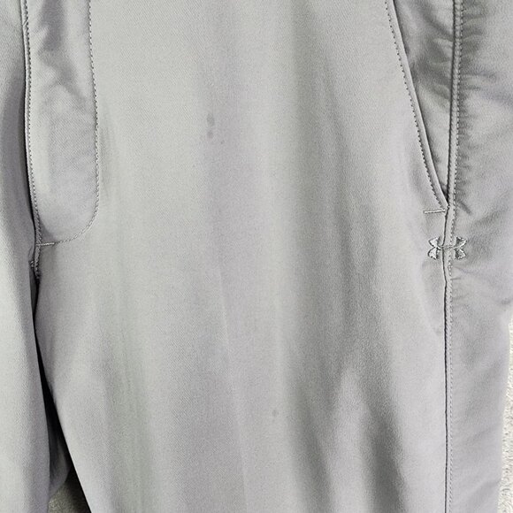 Mens Gray Under Armour Loose Fit Pants Tapered Golf Stretch Polyester Size 36X32 - Picture 5 of 12
